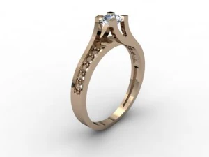 珠宝戒指 3D 打印模型