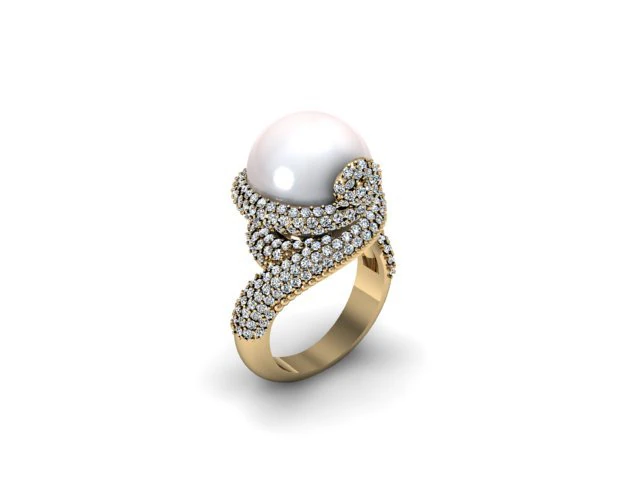 jewellery ring like snake 3D Print Model .c4d .max .obj .3ds .fbx .stl .blend 