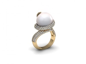 jewellery ring like snake Modello di stampa 3D