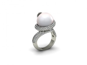 jewellery ring like snake Modello di stampa 3D