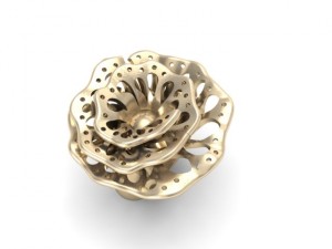 jewellery ring flower Modèles 3D en vedette