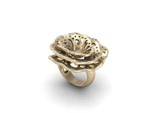 jewellery ring flower 3D Print Model