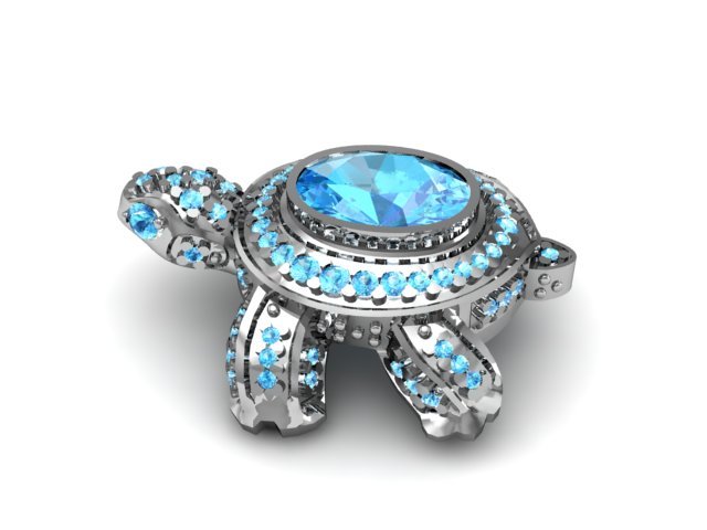 turtle jewelry 3D Print Model .c4d .max .obj .3ds .fbx .stl .blend 