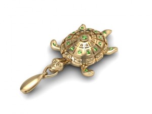 turtle jewelry pendant 3D Print Model