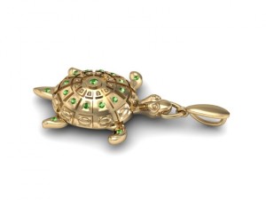 turtle jewelry pendant 3D Print Model