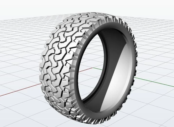 jewellery ring tire 3D Print Model .c4d .max .obj .3ds .fbx .stl .blend 