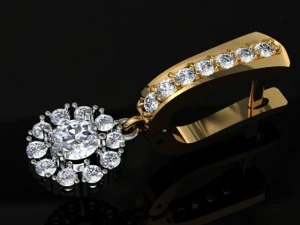 jewellery earring 3D Print Model
