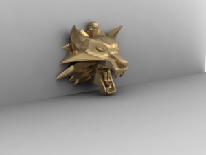 wolf head 3Dプリントモデル