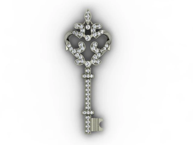 key pendant 3D Print Model .c4d .max .obj .3ds .fbx .stl .blend 