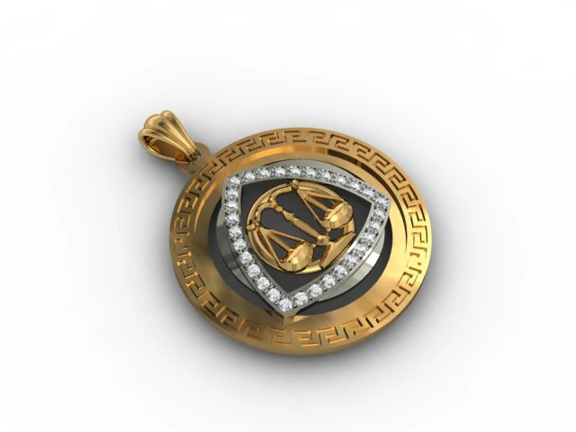 horoscope sign scales 3D Print Model .c4d .max .obj .3ds .fbx .stl .blend