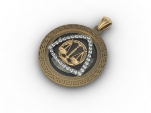 horoscope sign scales 3D 打印模型