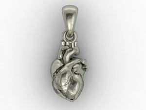 human heart pendant 3D Print Model
