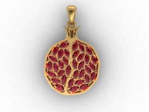 pomegranate pendant 3D Принт Модель