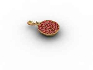 pomegranate pendant Modèles 3D en vedette