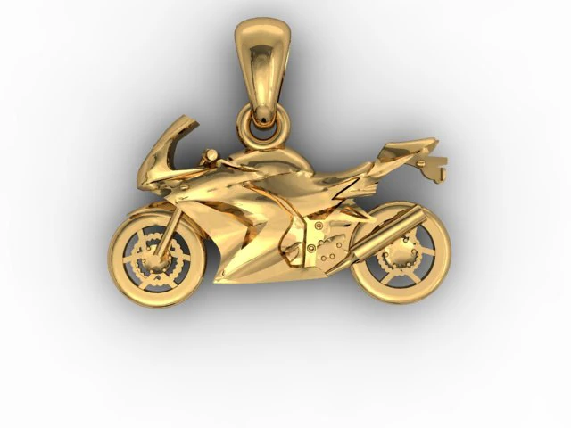 motorcycle pendant 3D Print Model .c4d .max .obj .3ds .fbx .stl .blend 