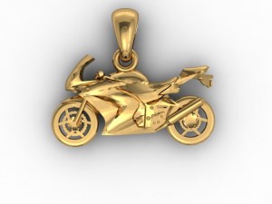 motorcycle pendant 3D-printmodel