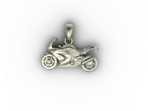 motorcycle pendant 3D 打印模型