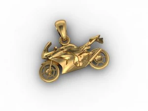 motorcycle pendant 3D Print Model