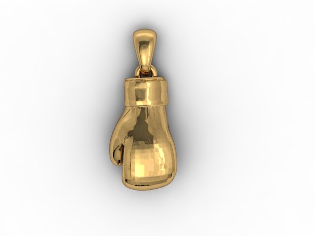 boxing glove pendant 3D Print Model .c4d .max .obj .3ds .fbx .stl .blend 