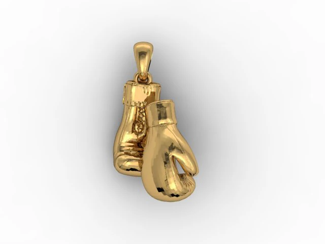 boxing gloves pendant 3D Print Model .c4d .max .obj .3ds .fbx .stl .blend