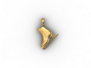 skates skate pendant 3D Print Model