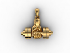workout gym pendant 3D Print Model