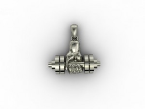 workout gym pendant 3D Print Model