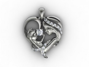 mother baby pendant Model do druku 3D