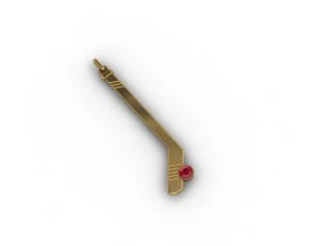hockey stick and cup pendant 3D Print Model