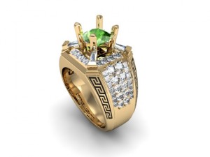 jewellery man ring 3D 打印模型