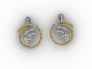 bamboo earring 3D Print Model
