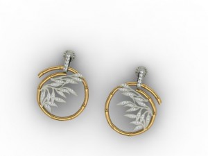 bamboo earring 3D Print Model