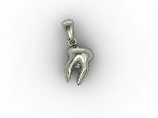 teeth pendant 3D Print Model .c4d .max .obj .3ds .fbx .stl .blend 