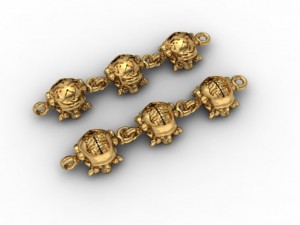 skull chain bracelet 3D Print Model
