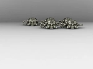 skull chain bracelet 3D Print Model