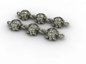 skull chain bracelet 3D Print Model