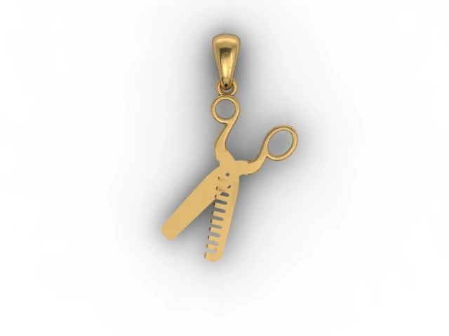 jewellery pendant scissors 3D Print Model .c4d .max .obj .3ds .fbx .stl .blend