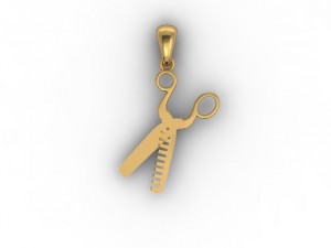 jewellery pendant scissors 3D Принт Модель
