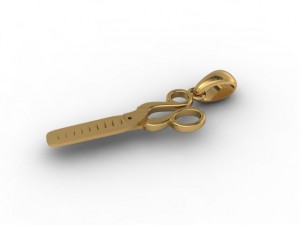 jewellery pendant scissors 3Dプリントモデル