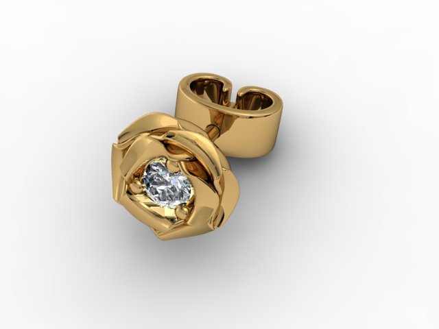 rose puset 3D Druckmodell .c4d .max .obj .3ds .fbx .stl .blend 
