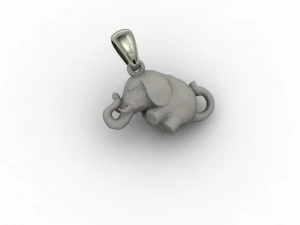 baby elephant pendant 3D Print Model