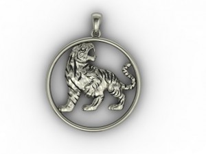 tiger necklace 3D Print Model