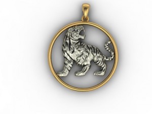 tiger necklace 3D Print Model