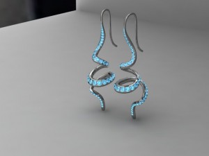 twisted earring 3D Baskı Modeli