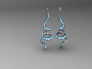 twisted earring 3D Baskı Modeli