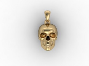 model skull pendant Modelo de Impressão 3D