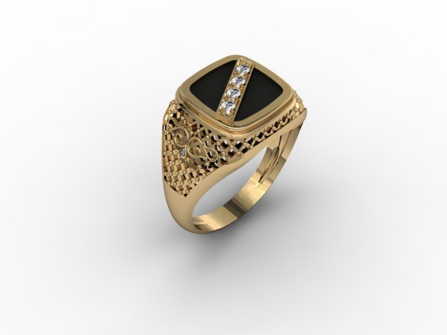 jewellery man ring 3D Baskı Modeli .c4d .max .obj .3ds .fbx .stl .blend 