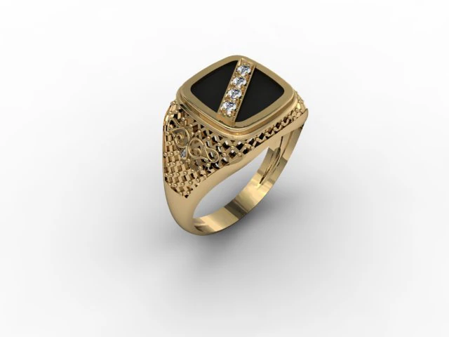 jewellery man ring 3D Print Model .c4d .max .obj .3ds .fbx .stl .blend 