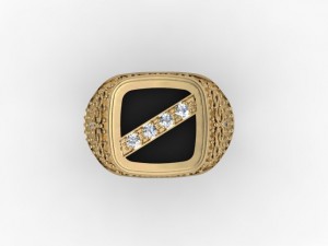 jewellery man ring 3D Baskı Modeli