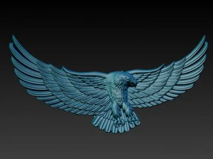 bas relief aigle Modèle 3D